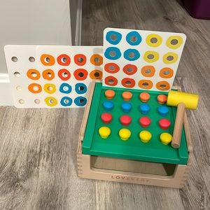 Lovevery match & tap hammer peg toy